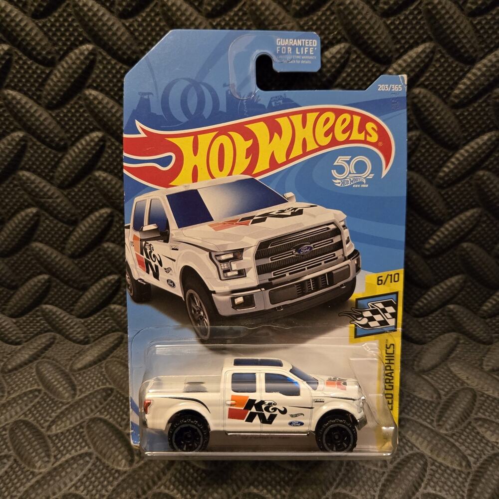 2017 Hot Wheels 2015 Ford F-150 K&N Graphics Pickup Truck Die Cast Sealed
